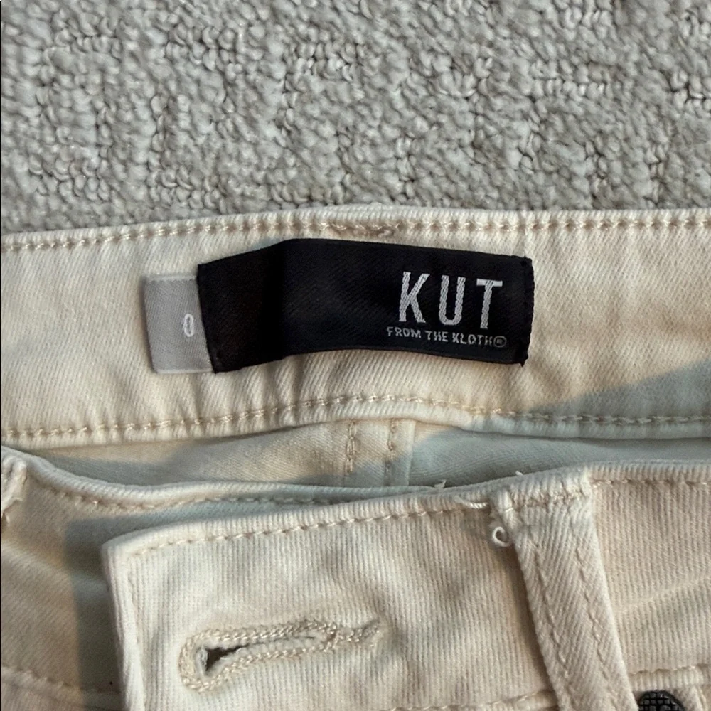 Women's Cream skinny jeans - Picture 3 of 4